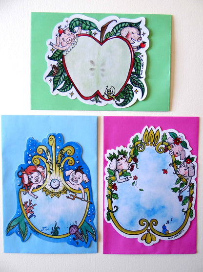 Pack 3 tarjetas + sobres colores